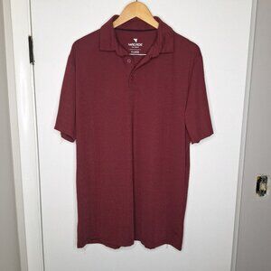 Macade Golf Concept Polo Shirt Mens XL Maroon Casual Preppy